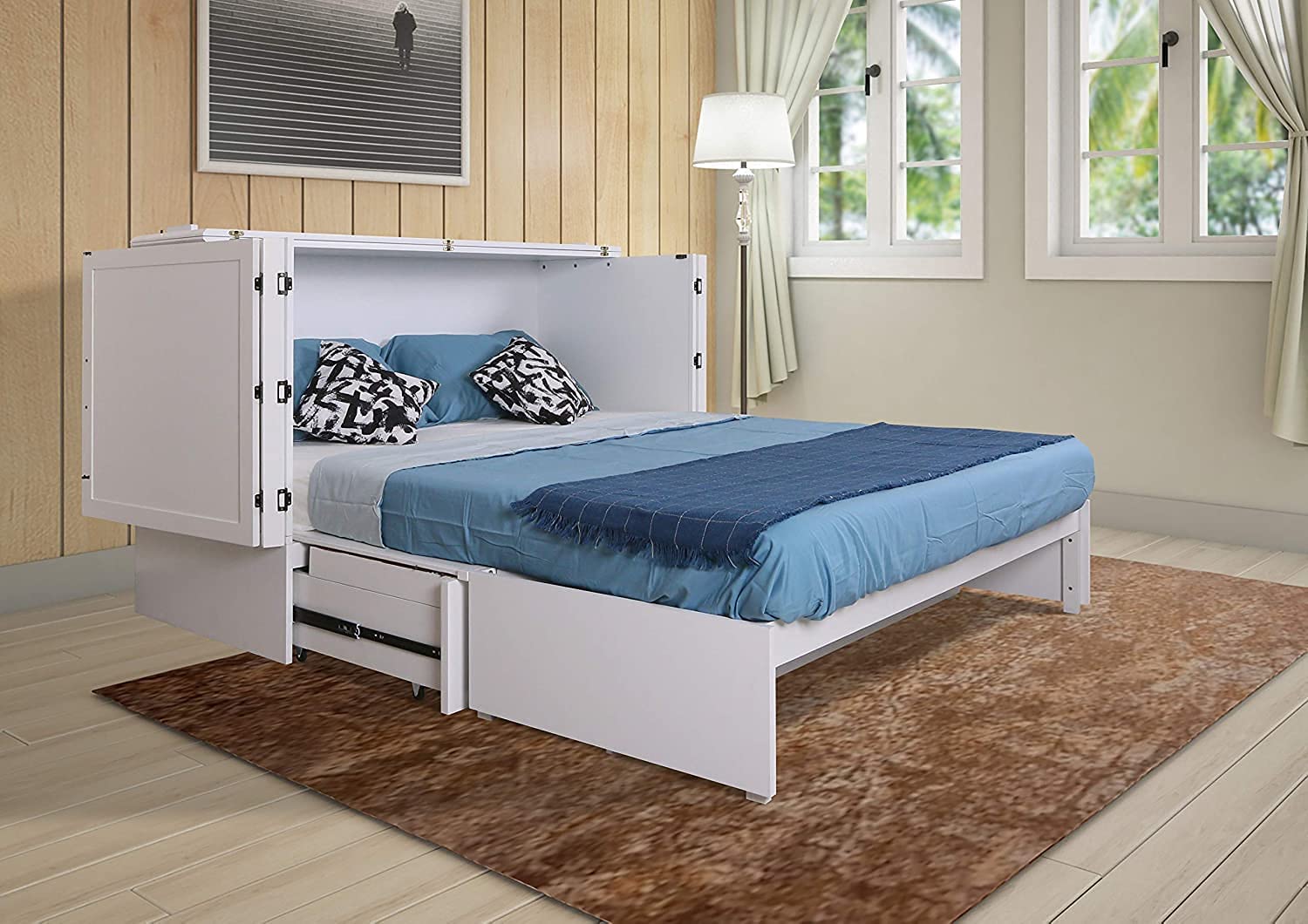 Murphy Cabinet Chest Bed with Charging Station & 6