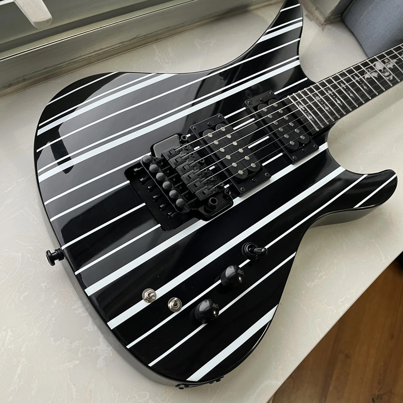 Black Synyster Gates Model FR Bridge Electric Guitar HH Pickups Electric Guitar