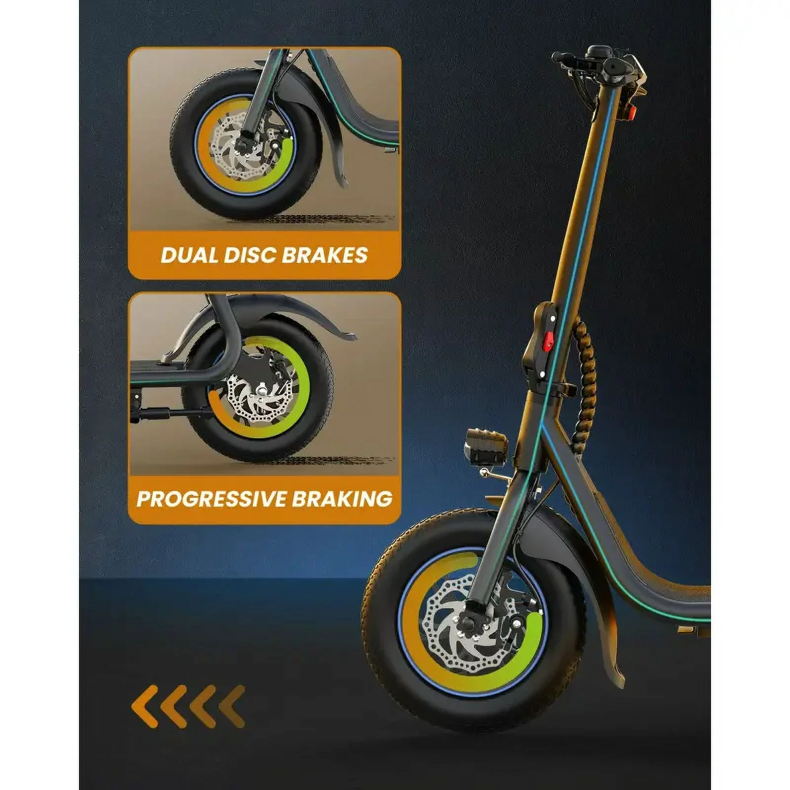 KEESTP Folding Electric Scooter with Pet Basket, 18.6mph