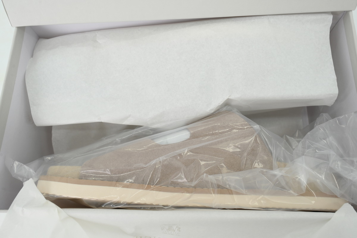 Brunello Cucinelli Suede Slide Sandals Beige