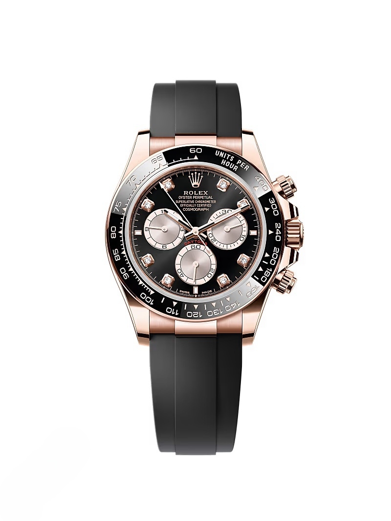 【Super Clone】Rolex Cosmograph Daytona Rose Gold Diamonds Men's Watch m126515ln-0004