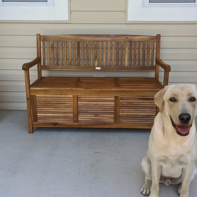 Wooden Storage Bench