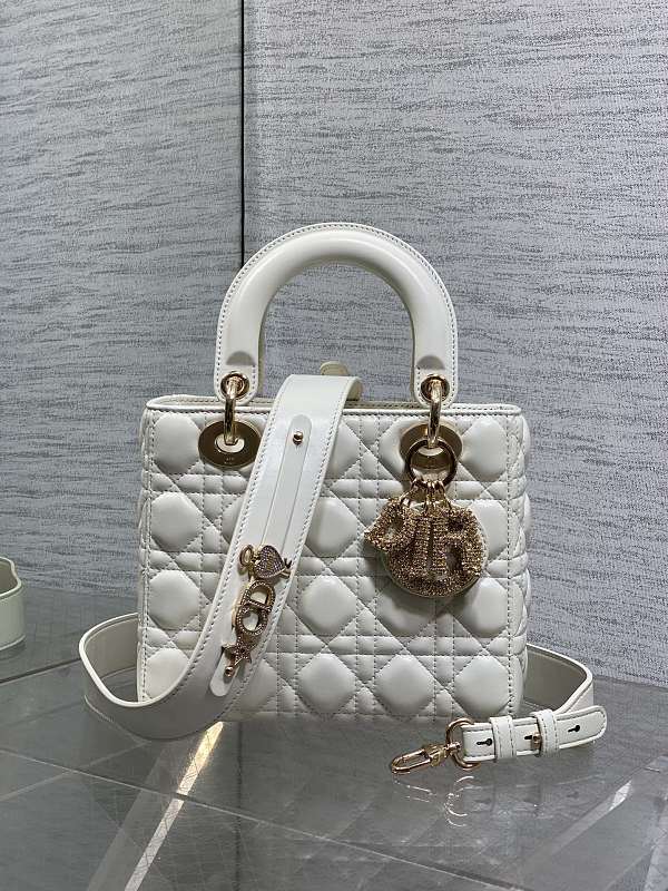 Lady Dior Bag Medium White
