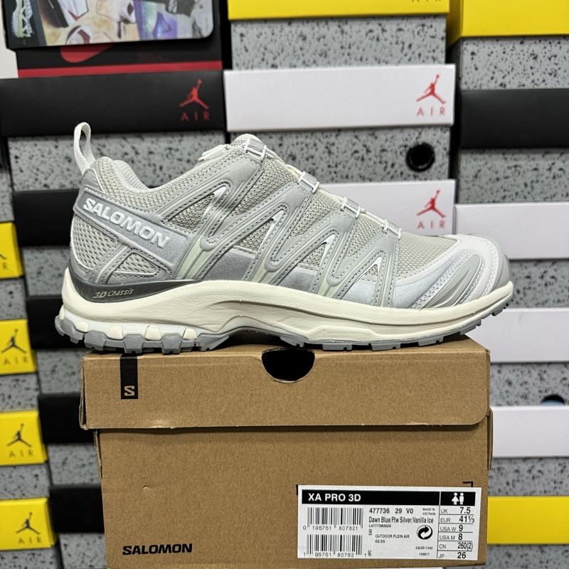 Salomon XA PRO 3D Gray Cream White Sneakers