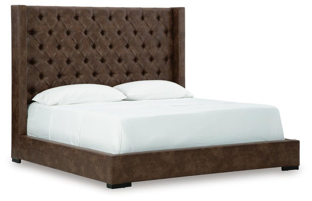 Steenlage Faux Leather Upholstered Bed