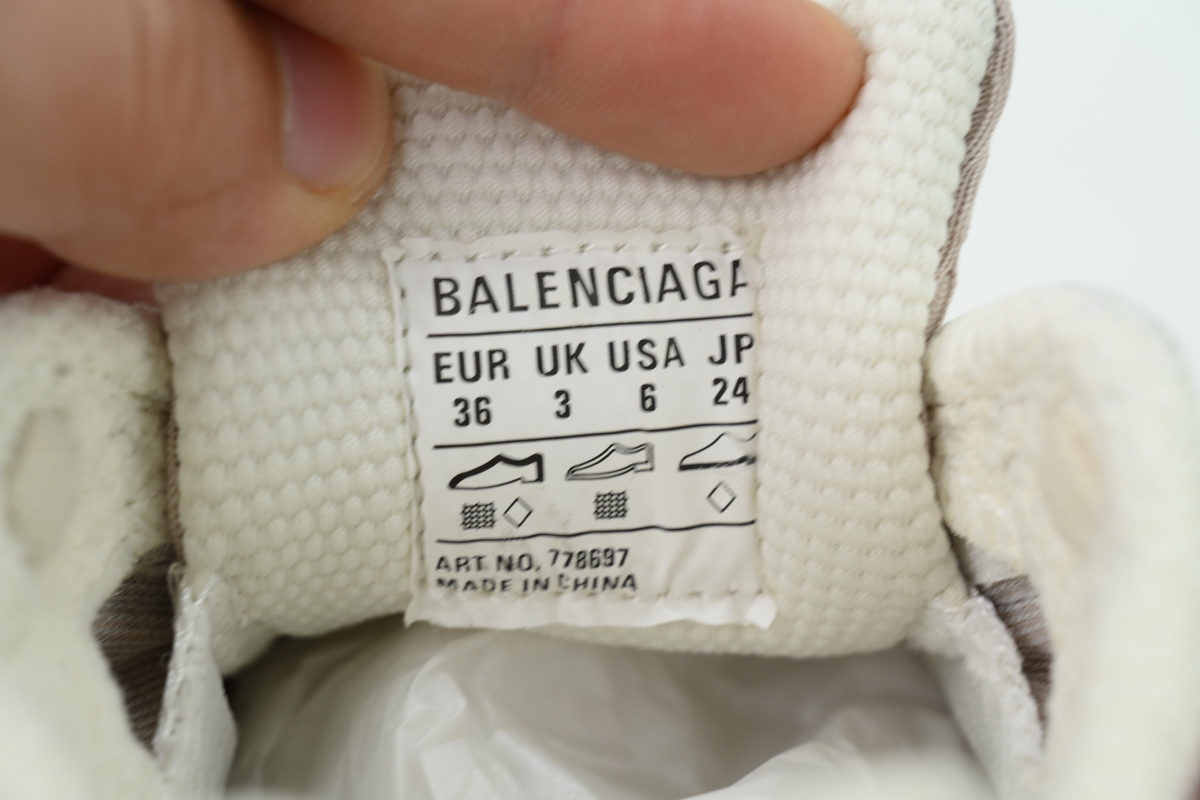 Balenciaga 3XL Sneaker Eggshell Multico 778697 W3XBD 9188
