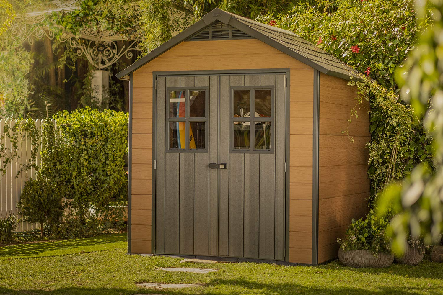 7.5×7 Large Resin Storage Shed Kit