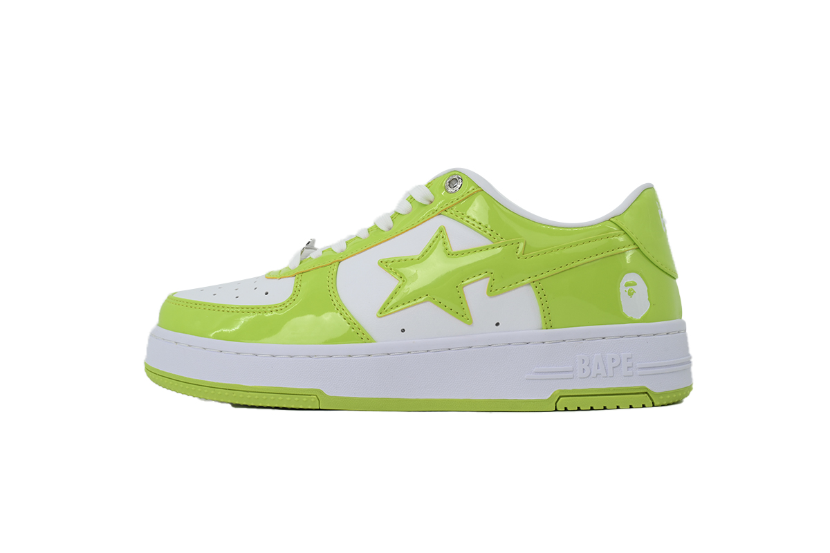 A BATHING APE BAPE White Green