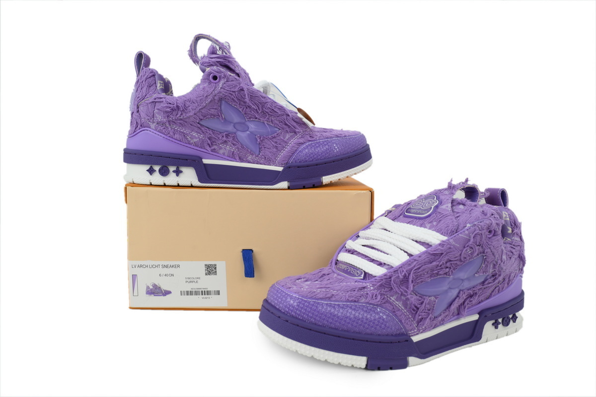 Louis Vuitton LV Skate Sneaker Plum Blossom Drilling Purple