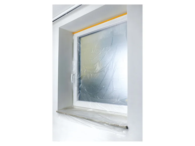 PARKSIDE PERFORMANCE® Film de masquage avec ruban adhésif et cutter, 1,4 x 25 m