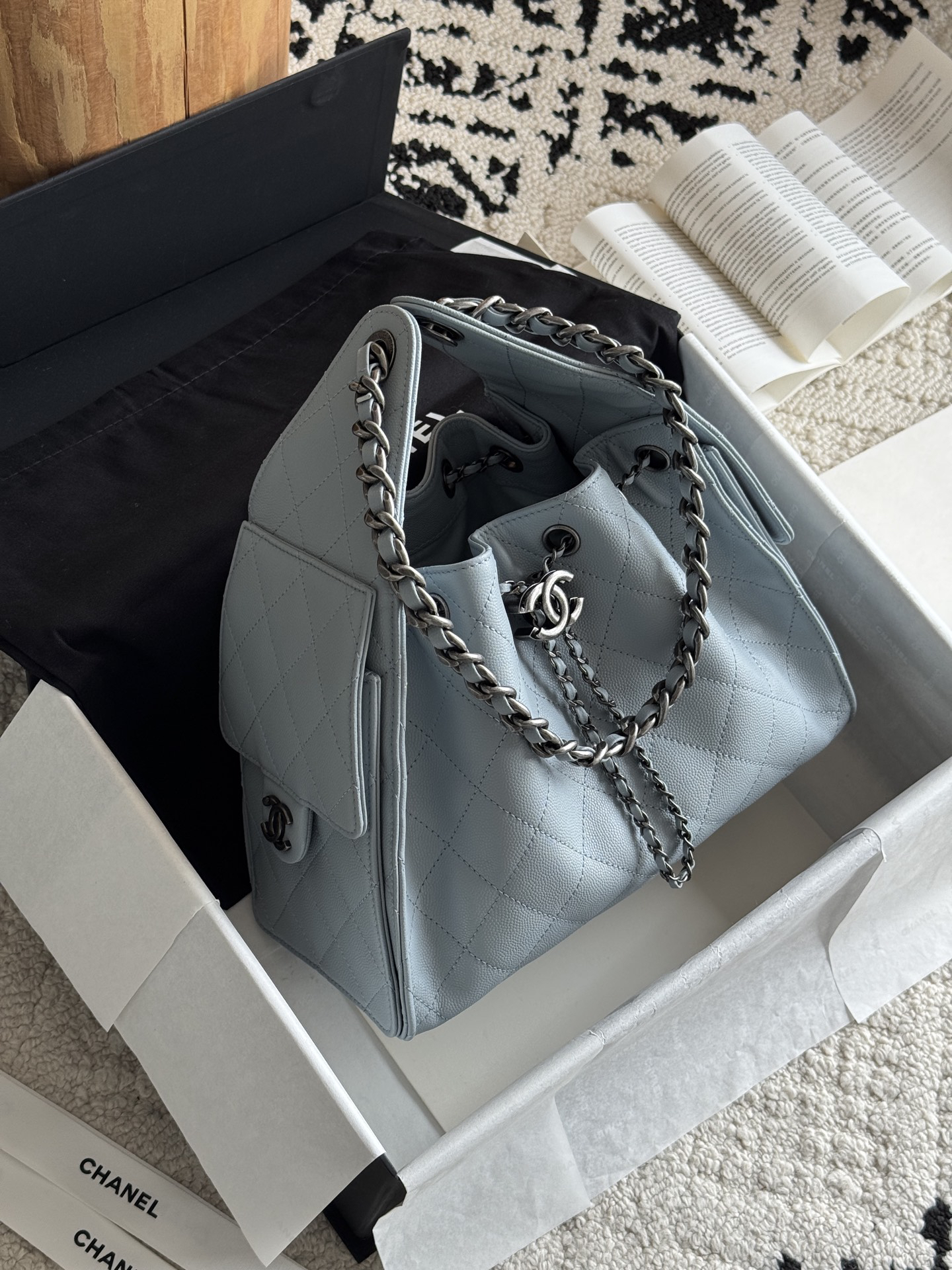 Chanel 25 Hobo Drawstring Bucket Bag
