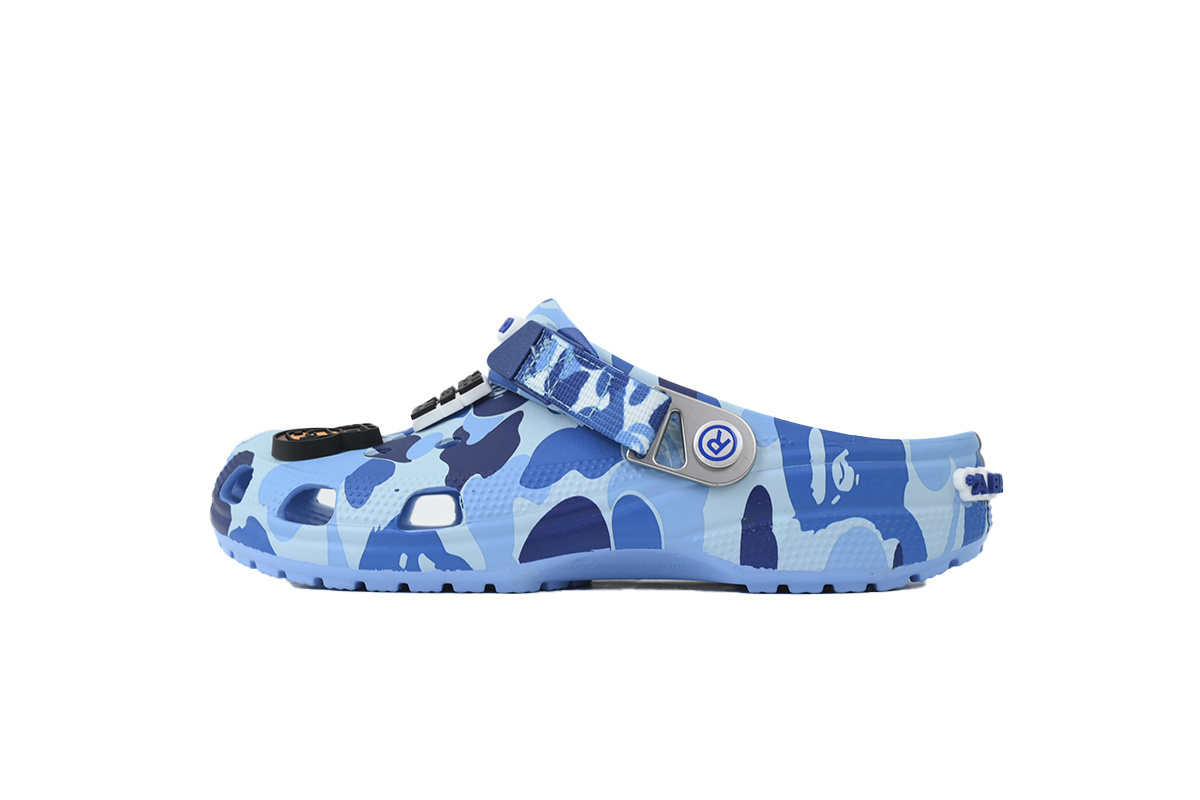 A Bathing Ape BAPE x Crocs Classic Clog ABC Camo Blue