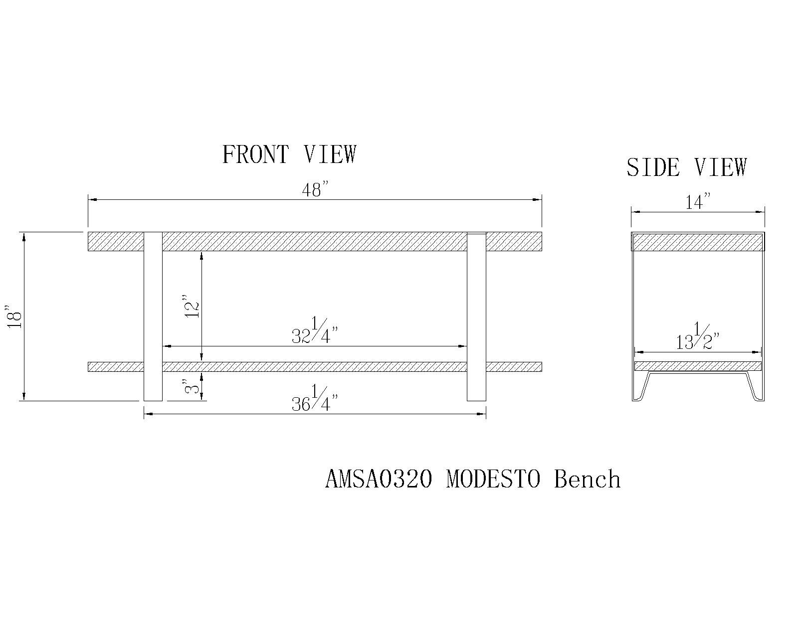 Alezzi 48'' Wide Birch Solid Wood Hall Tree with Bench