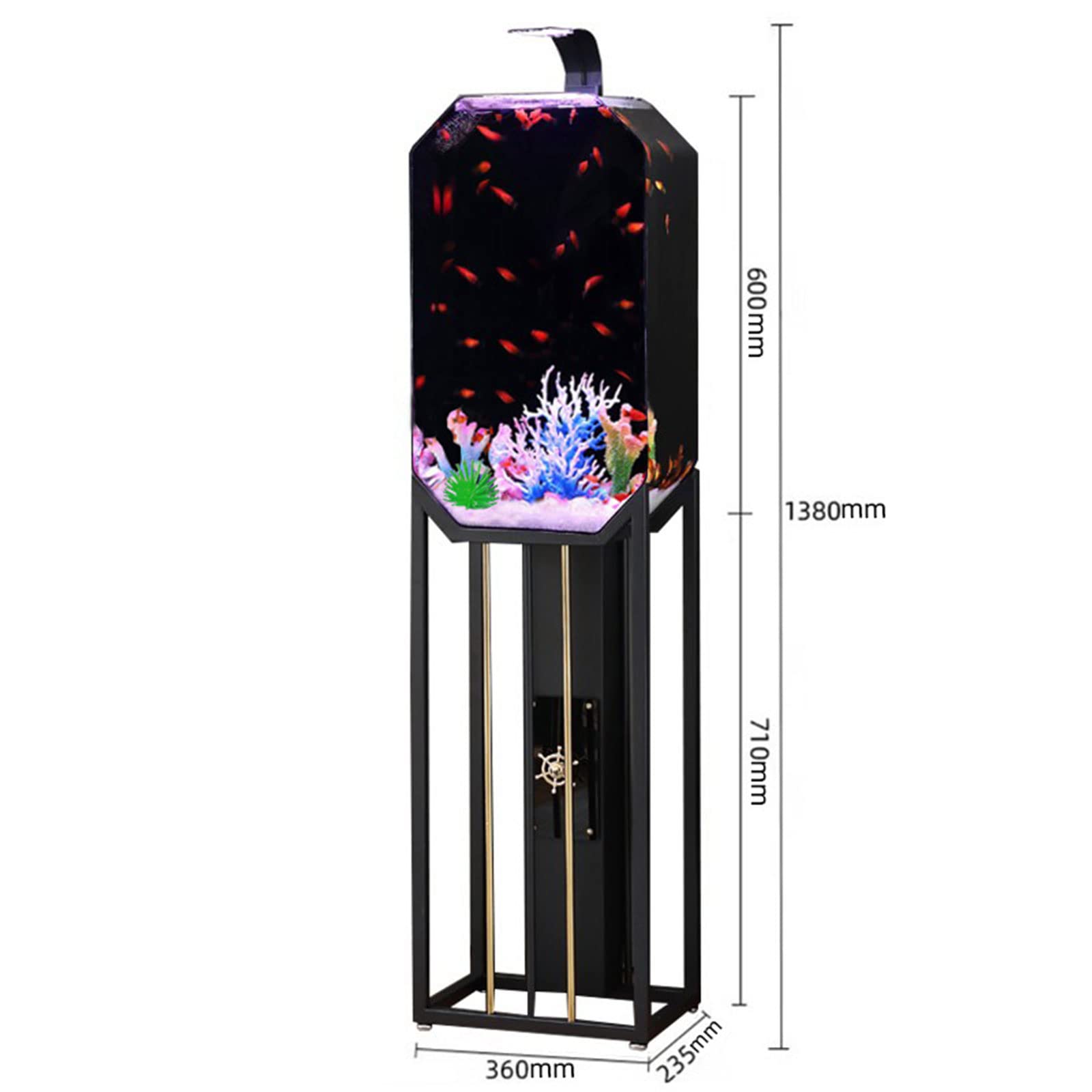 Creative Fish Tank Ecological Floor Living Room Fish Tank Small