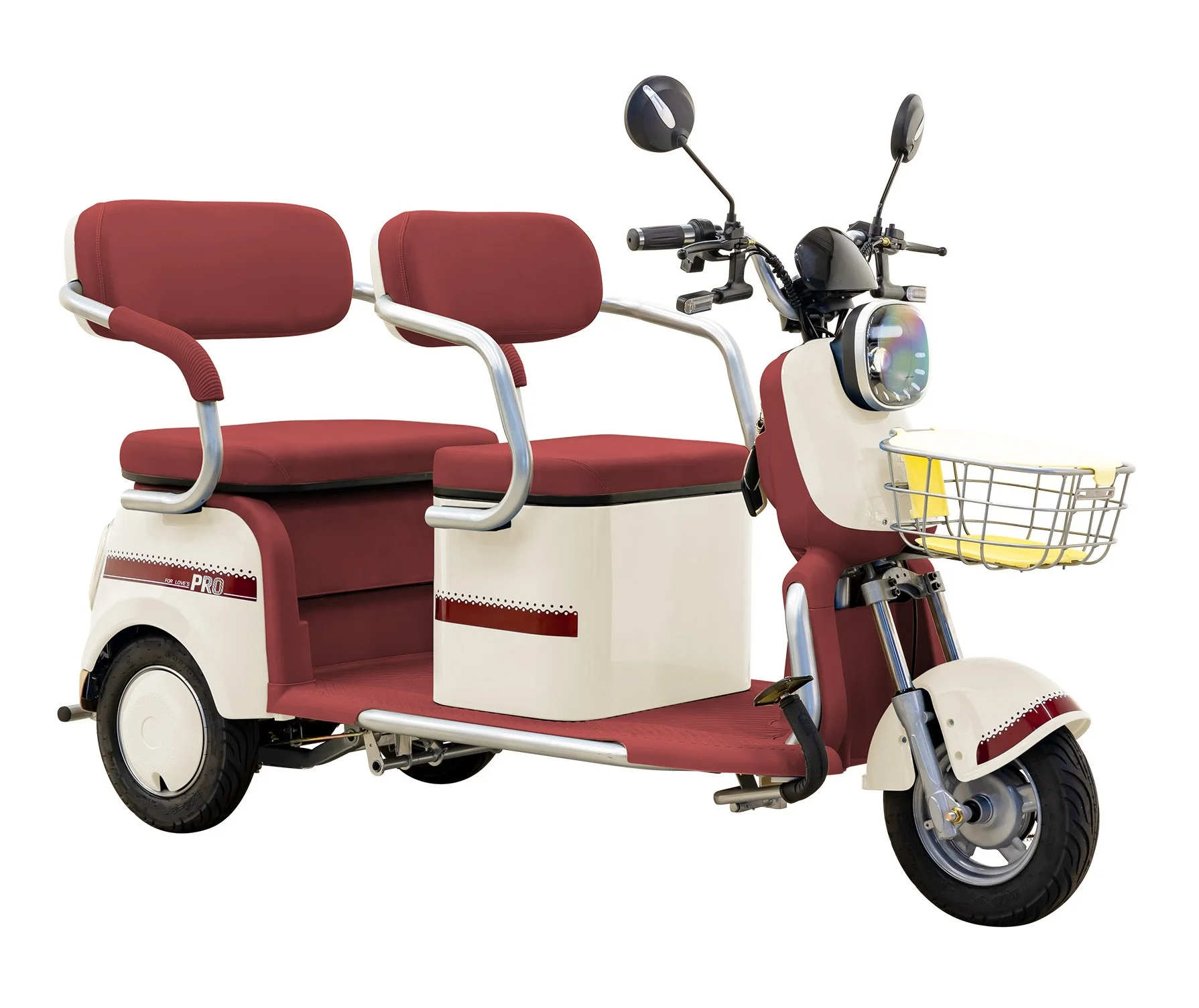 Massimo MGC Two-Seat 3-Wheel Electric Cart, Blue