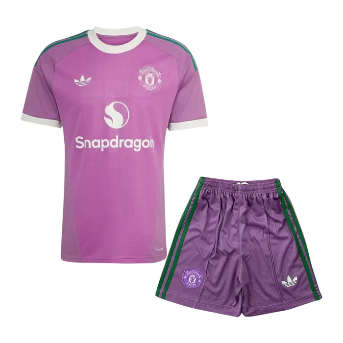 Kids Manchester United Away Goalkeeper Jersey Suit 26/27