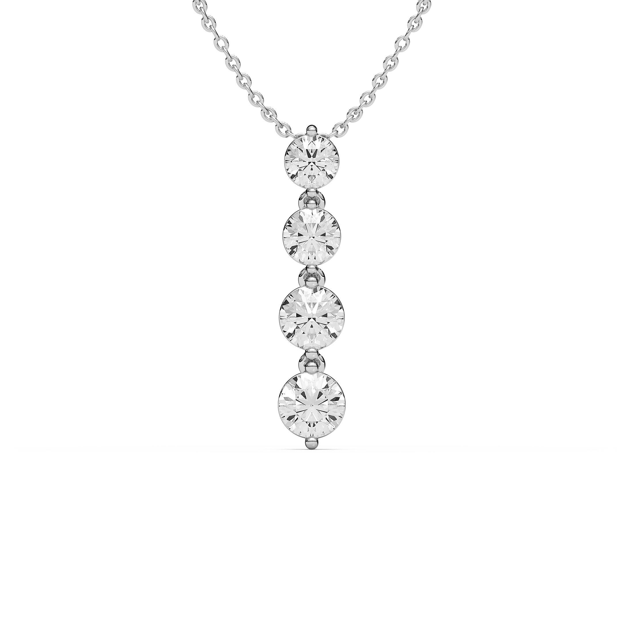 2 ⅙ ctw Round Lab Grown Diamond Eternal Journey Pendant  - 18 Inches