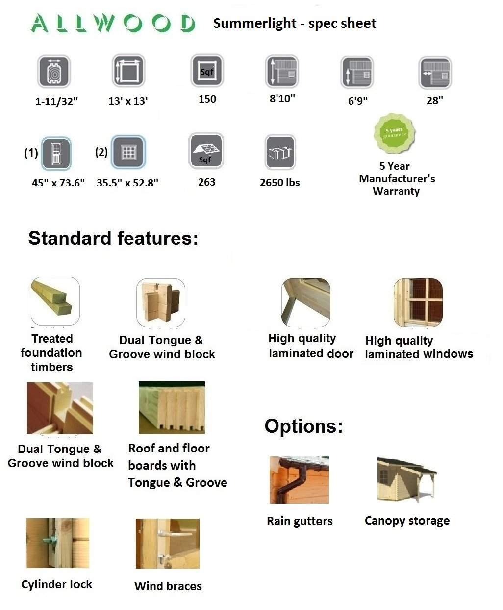 Summerlight | 150 SQF Cabin Kit