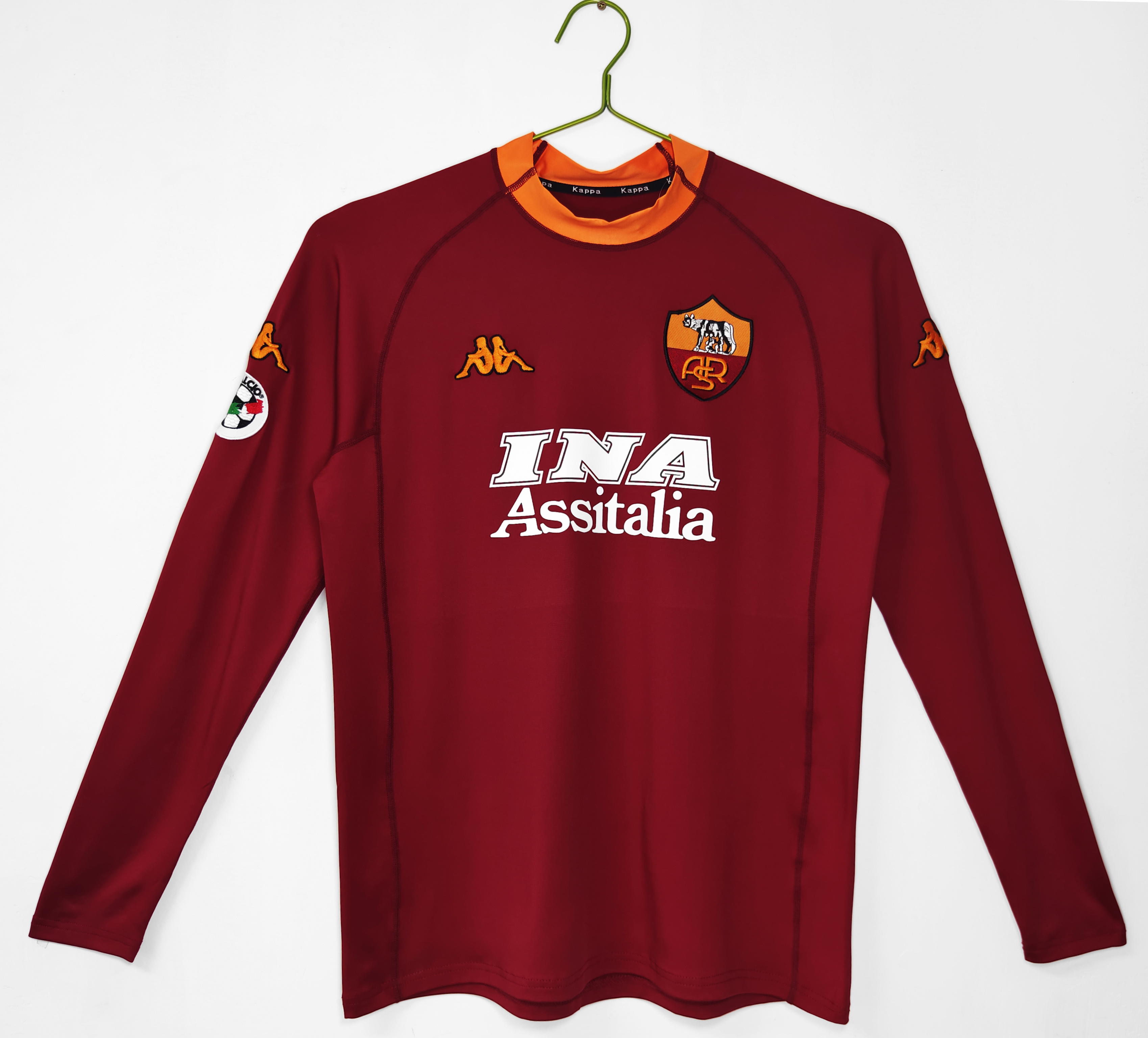 Retro Roma 00/01 Home Jersey Long Sleeves S-XXL