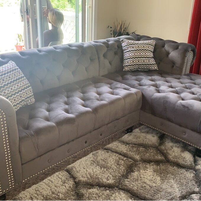 Lora 2 - Piece Upholstered Chaise Sectional