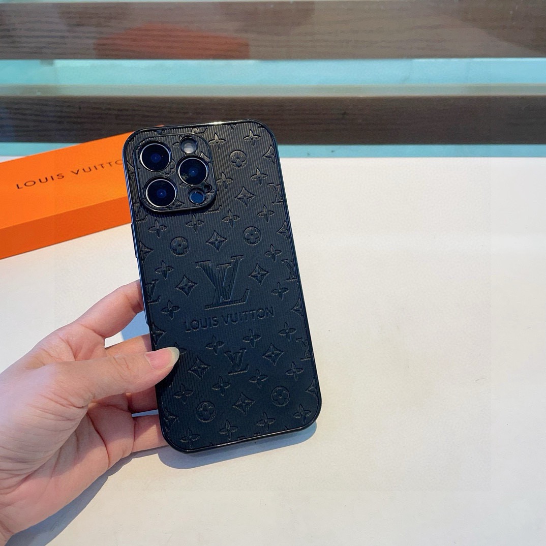 Louis Vuitton Embossed Monogram Vertical Stripe Luxury Phone Case
