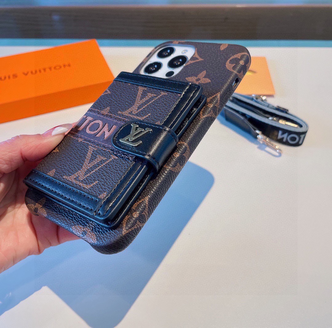 LV Webbing Crossbody Card Holder Phone Case