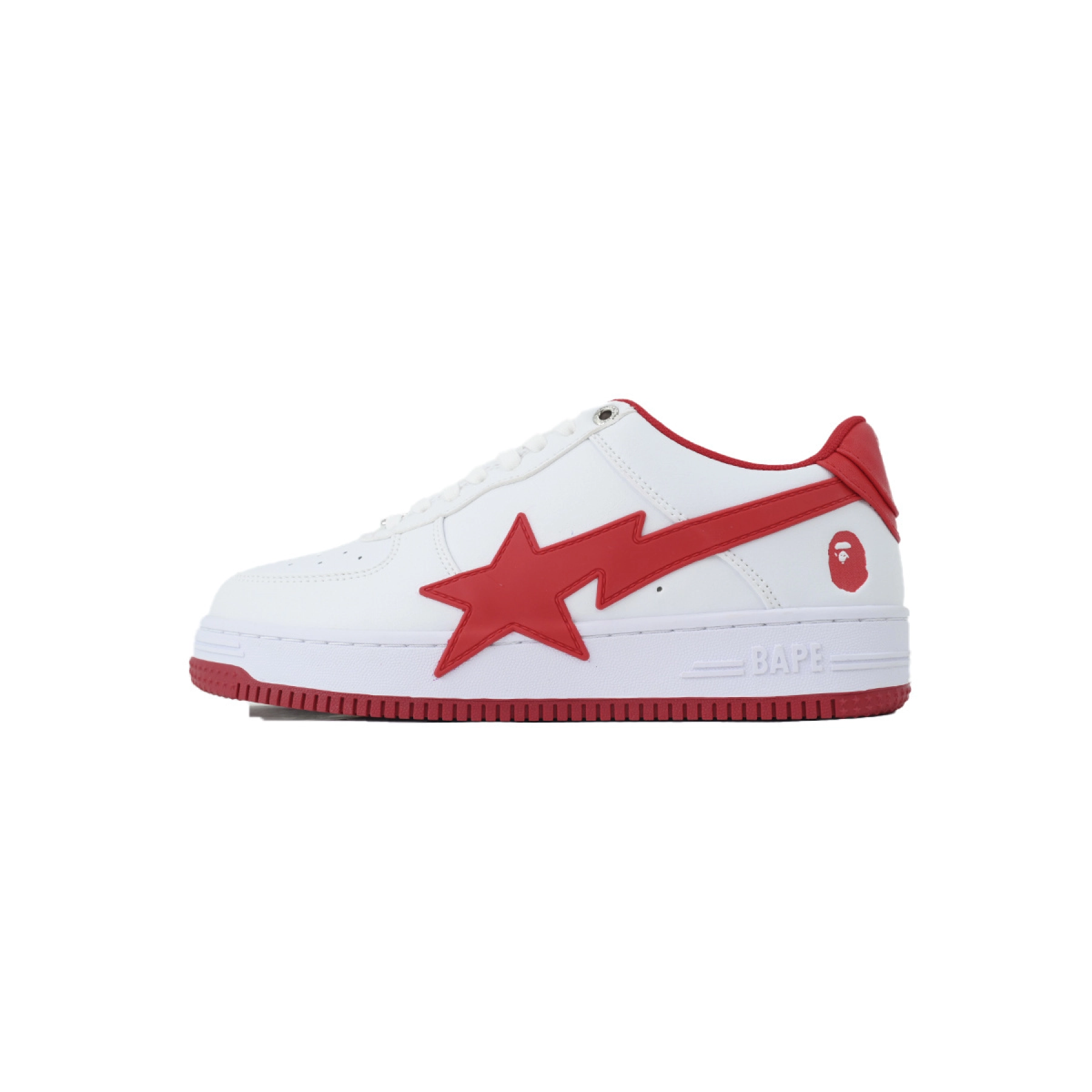 A Bathing Ape Red And White Big Star OZXSHMX 91314M