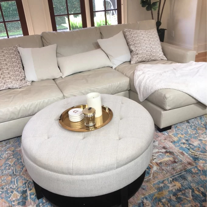 Lindquist Round Tufted Storage Ottoman