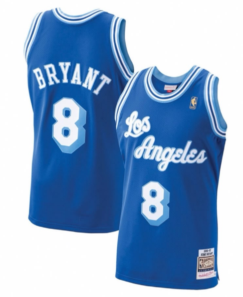 Kobe Bryant Los Angeles LakersMitchell And Ness 1996 97 HardwoodClassics Authentic Player JerseyRoyal Nba