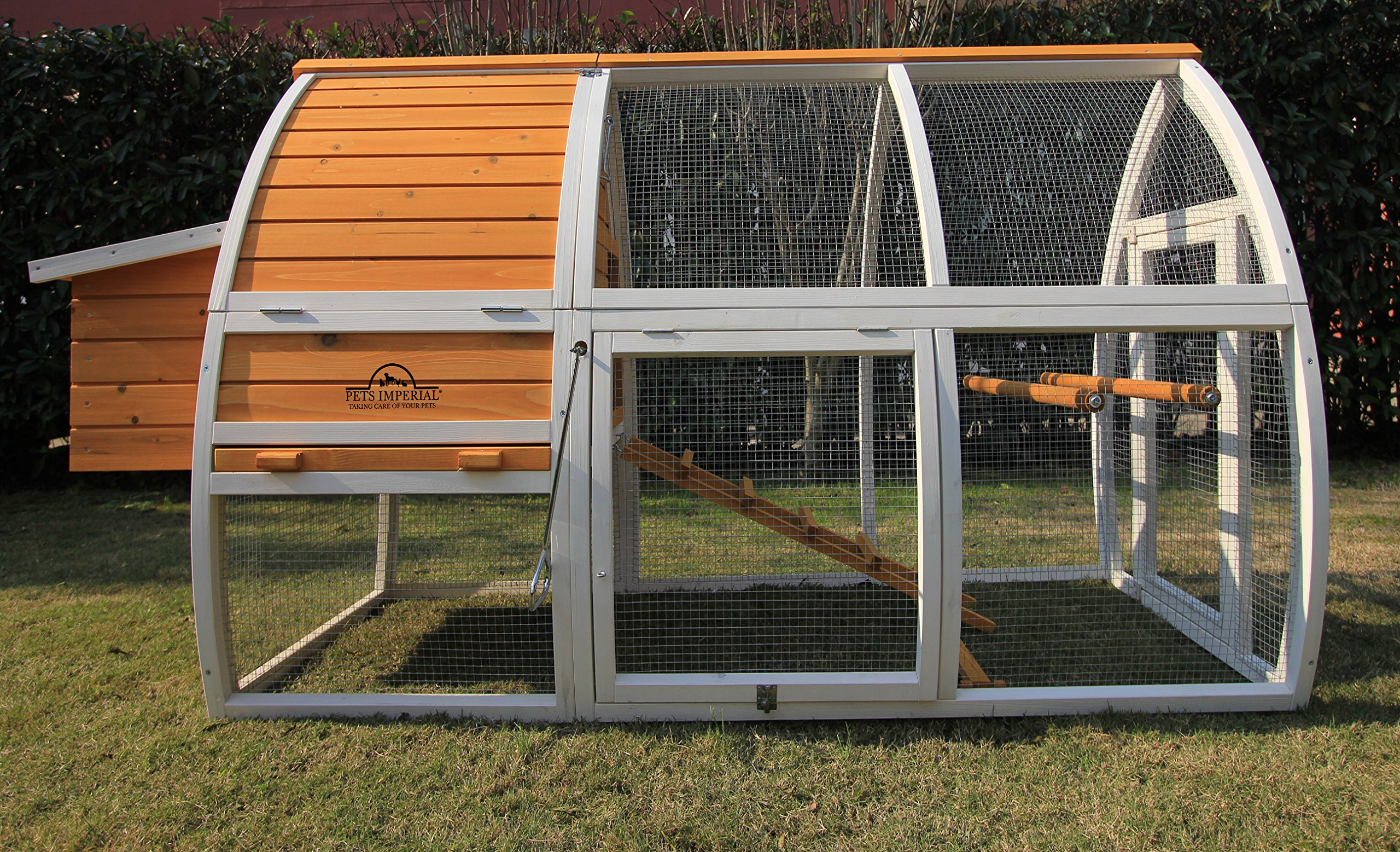 Chicken Coop Chickn House with Sliding Tray & Opening Roof