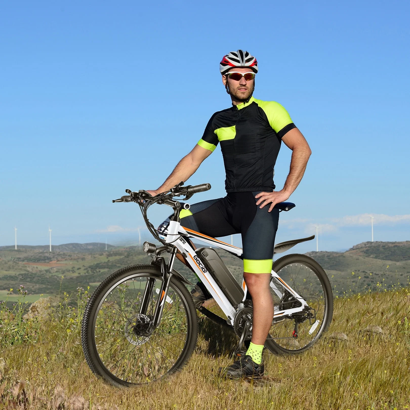 Gocio 26in Electric Mountain Bike, 500W, 48V 375Wh, 21-Speed