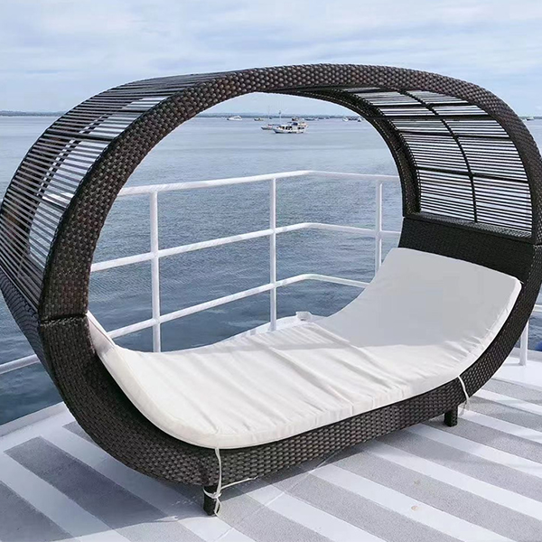 YOLANDA Direct Patio Rocker Recliner with Removable Headrest