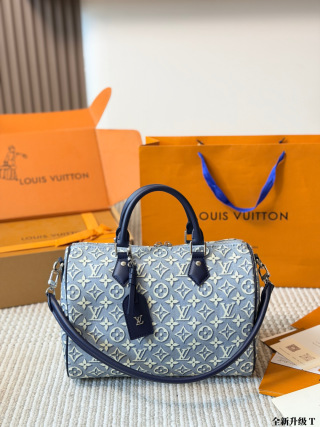 Louis Vuitton Speedy Bandoulière, Monogram Denim Canvas