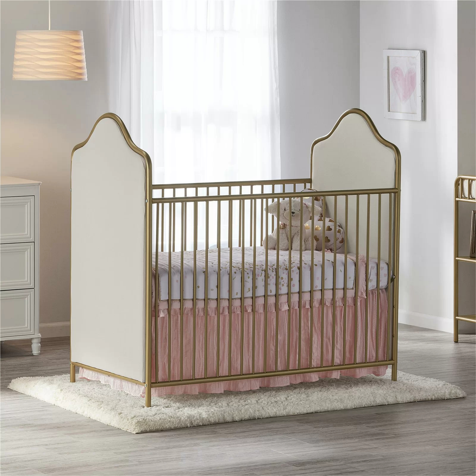 Piper 2-in-1 Convertible Upholstered Crib