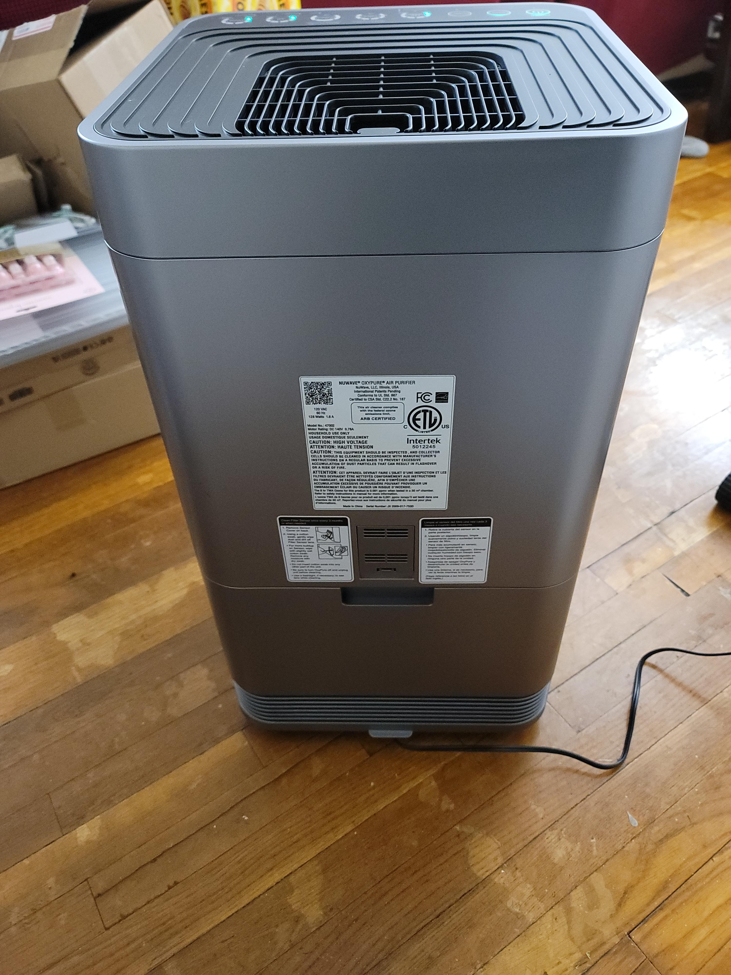 NUWAVE Air Purifier OxyPure Pro for Large Rooms Up to 2