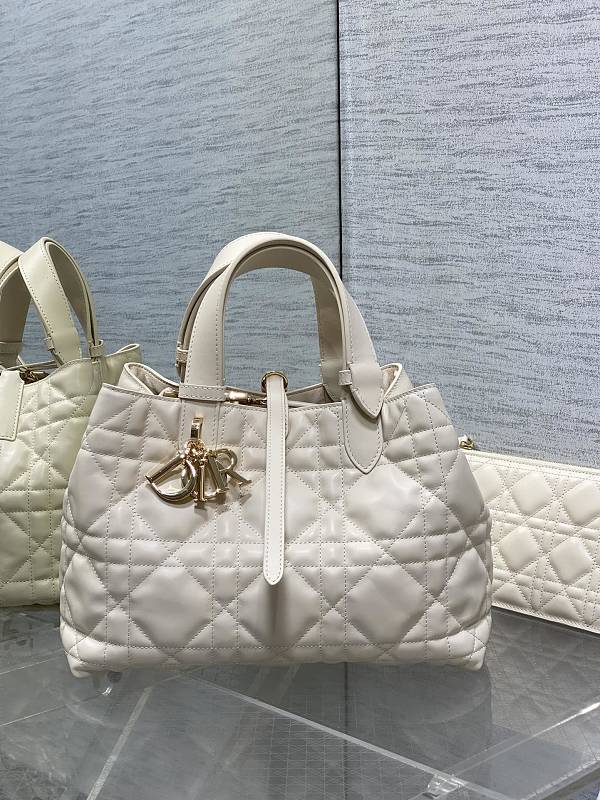 Lady D-Sire Tote Bag Medium Ivory