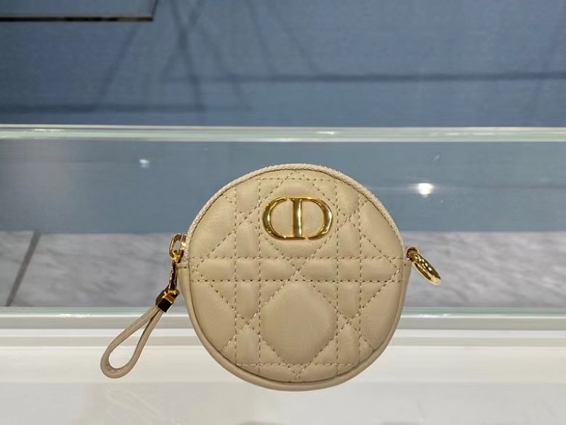 Dior Round Caro Coin Purse