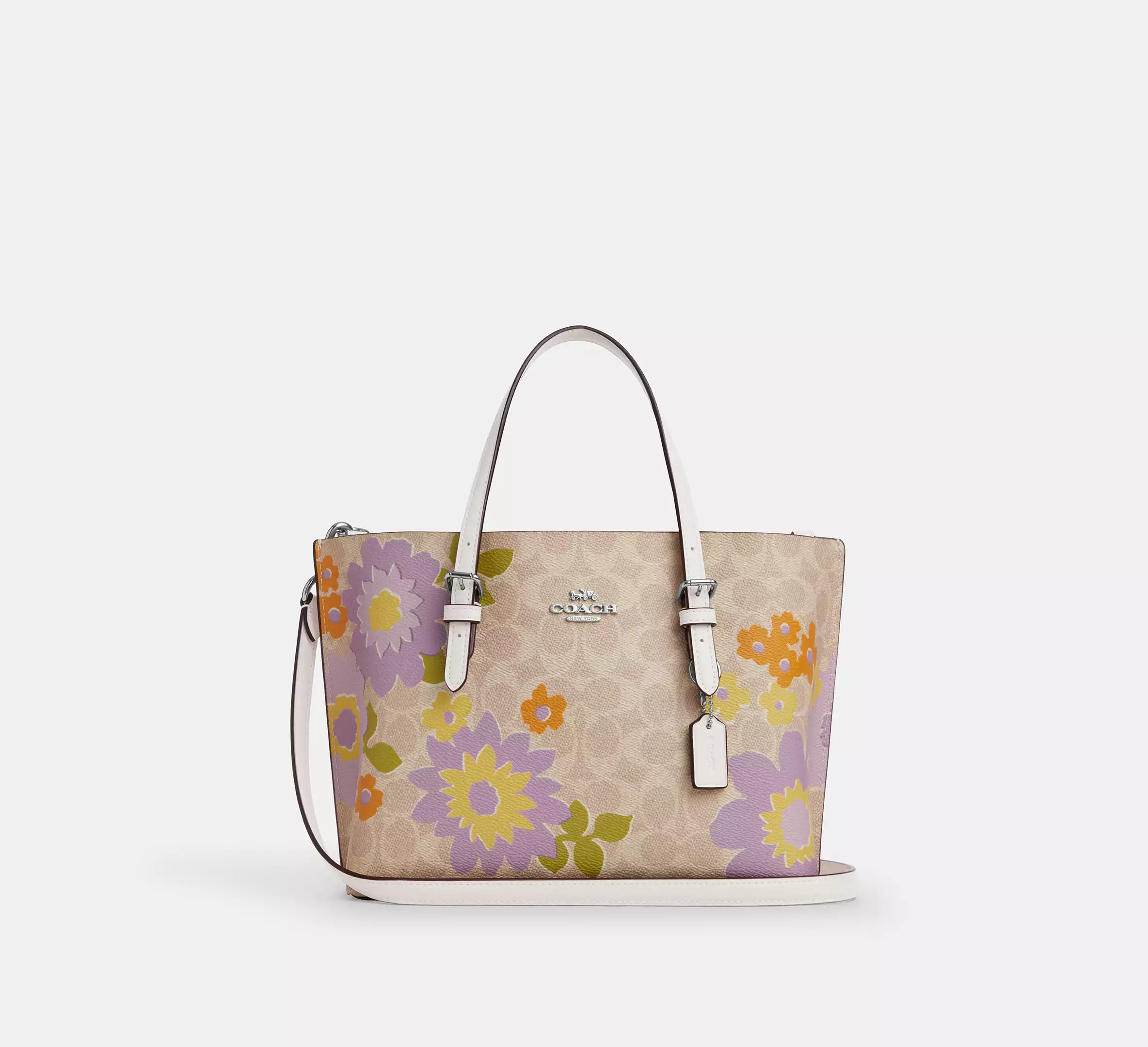 Mollie Tote Bag 25 In Signature Canvas With Floral Print