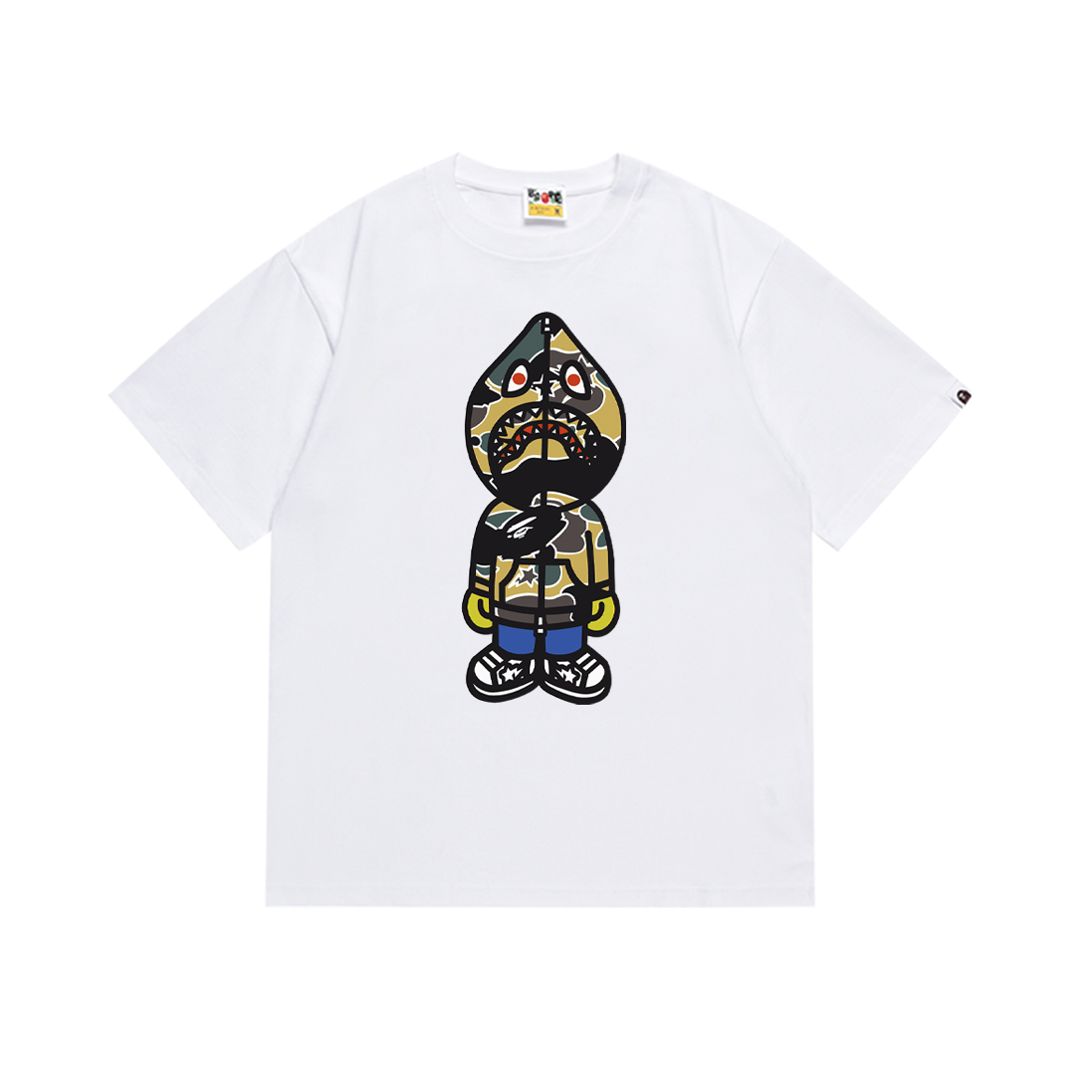 BAPE STA Camo Classic Milo Shark Tee