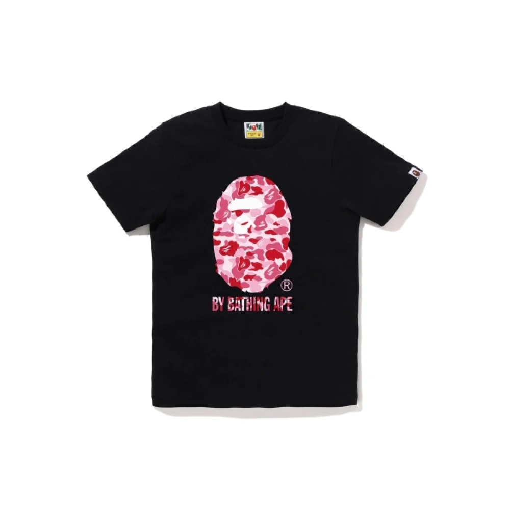 ABC CAMO BY BATHING TEE LADIES Black x Pink+Purple Brand Denim Shorts - ogsneaker