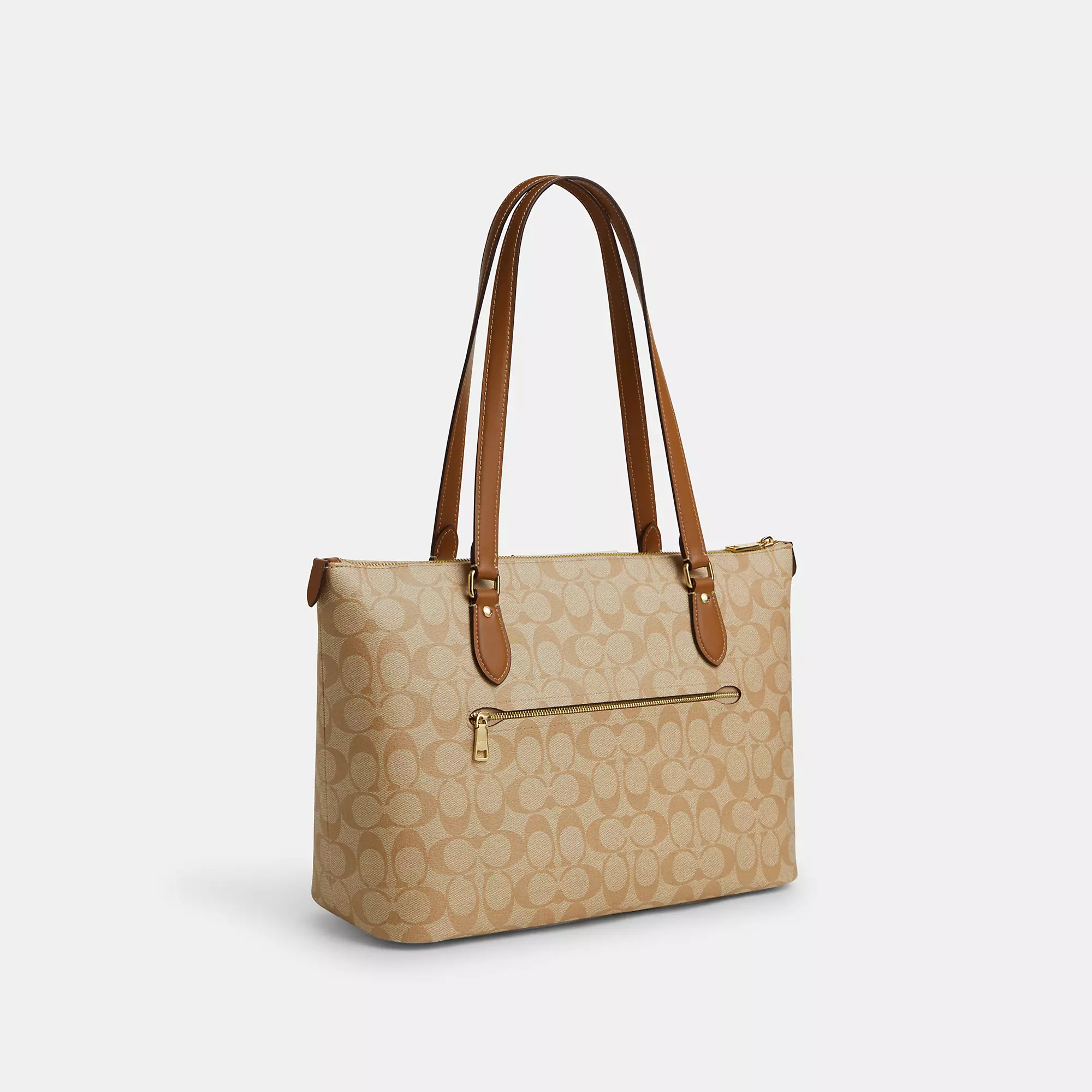 Outlet Gallery Tote In Signature Canvas With Stripe