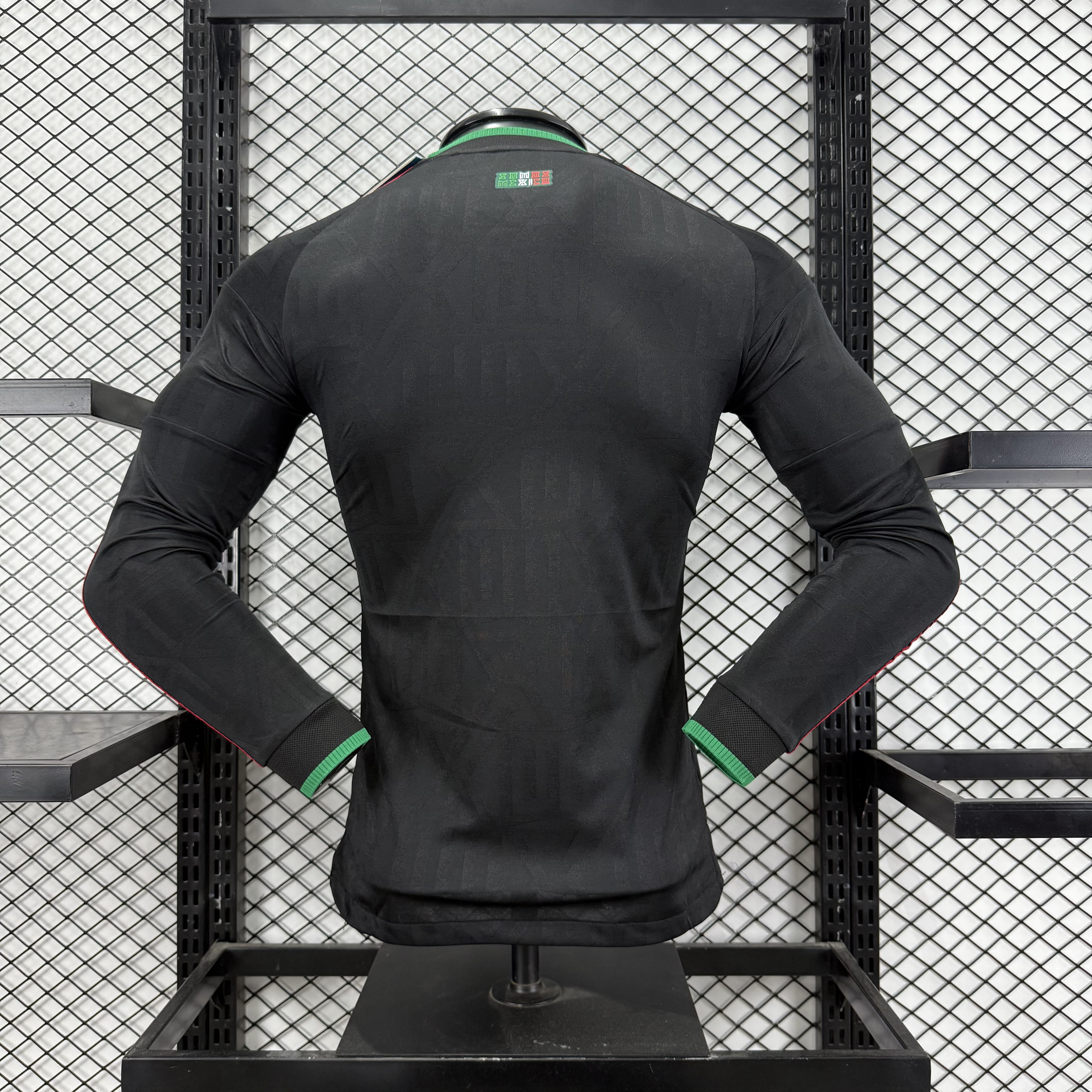 Player Version Mexico Special Black Jersey Long Sleeves S-3XL