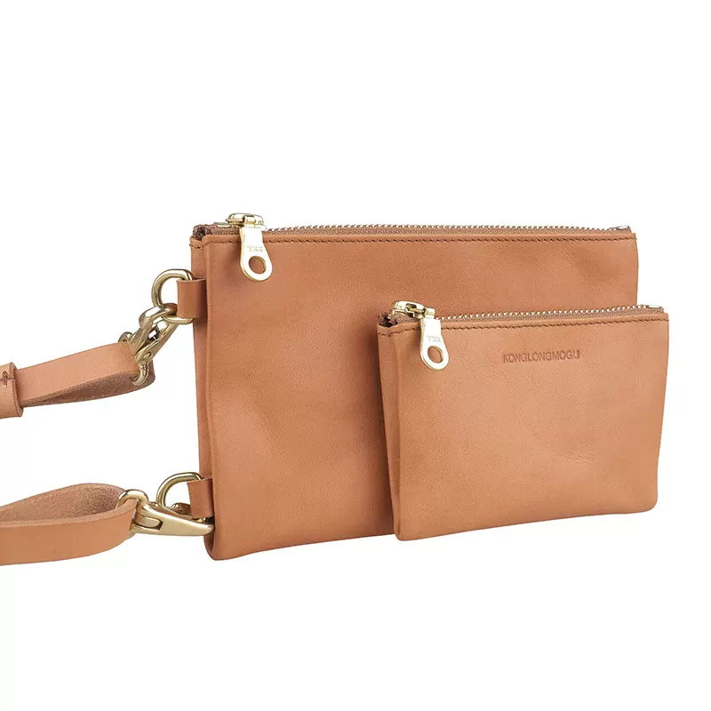 Square zipper crossbody bag