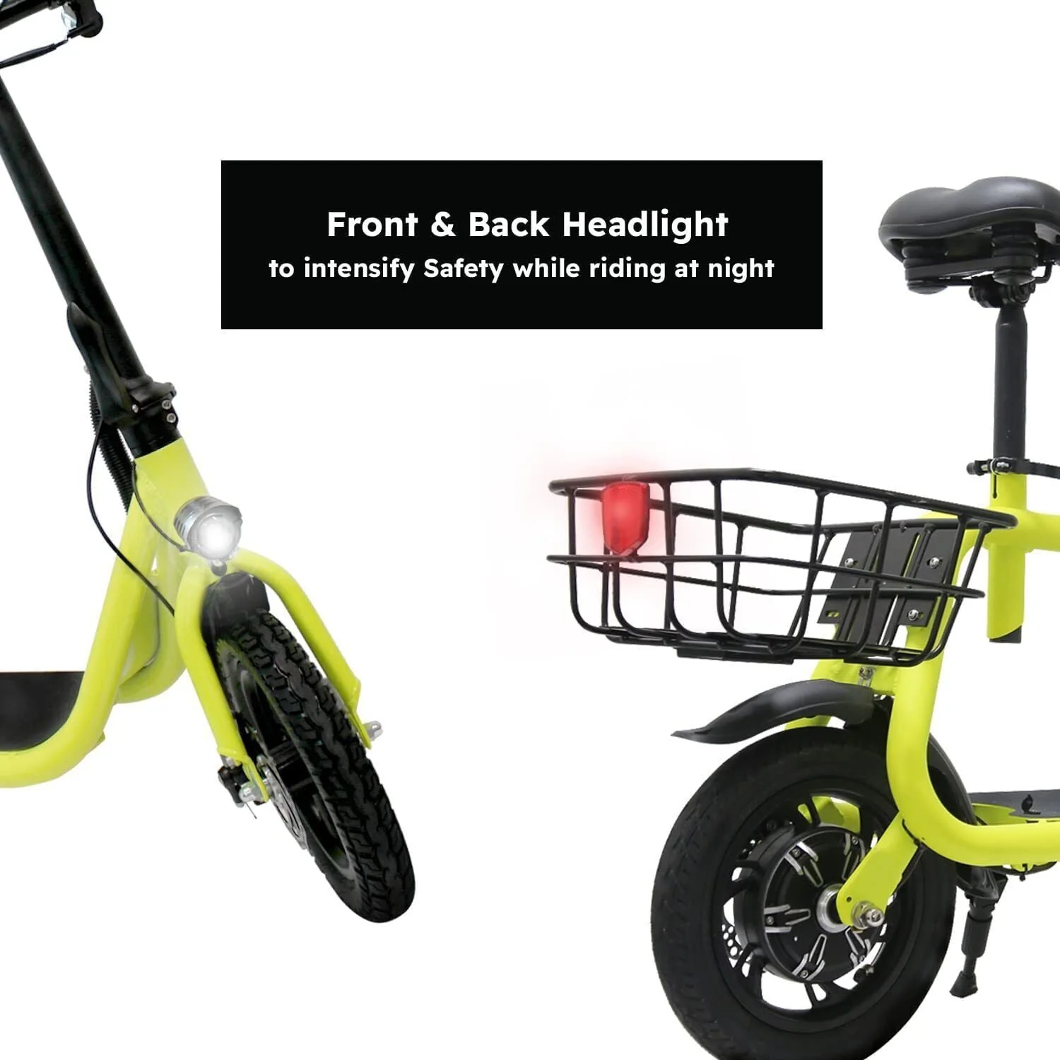 Dazone 12in Folding Electric Scooter, 450W, Yellow
