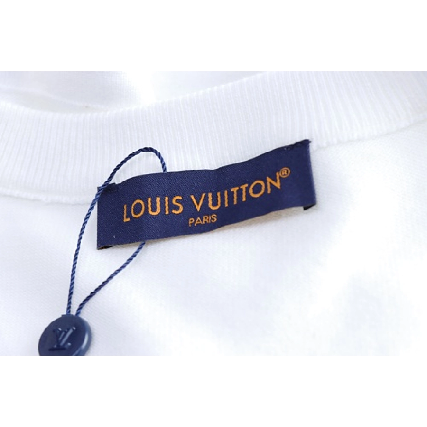 Louis Vuitton Beaded Letter Hem T-Shirt White
