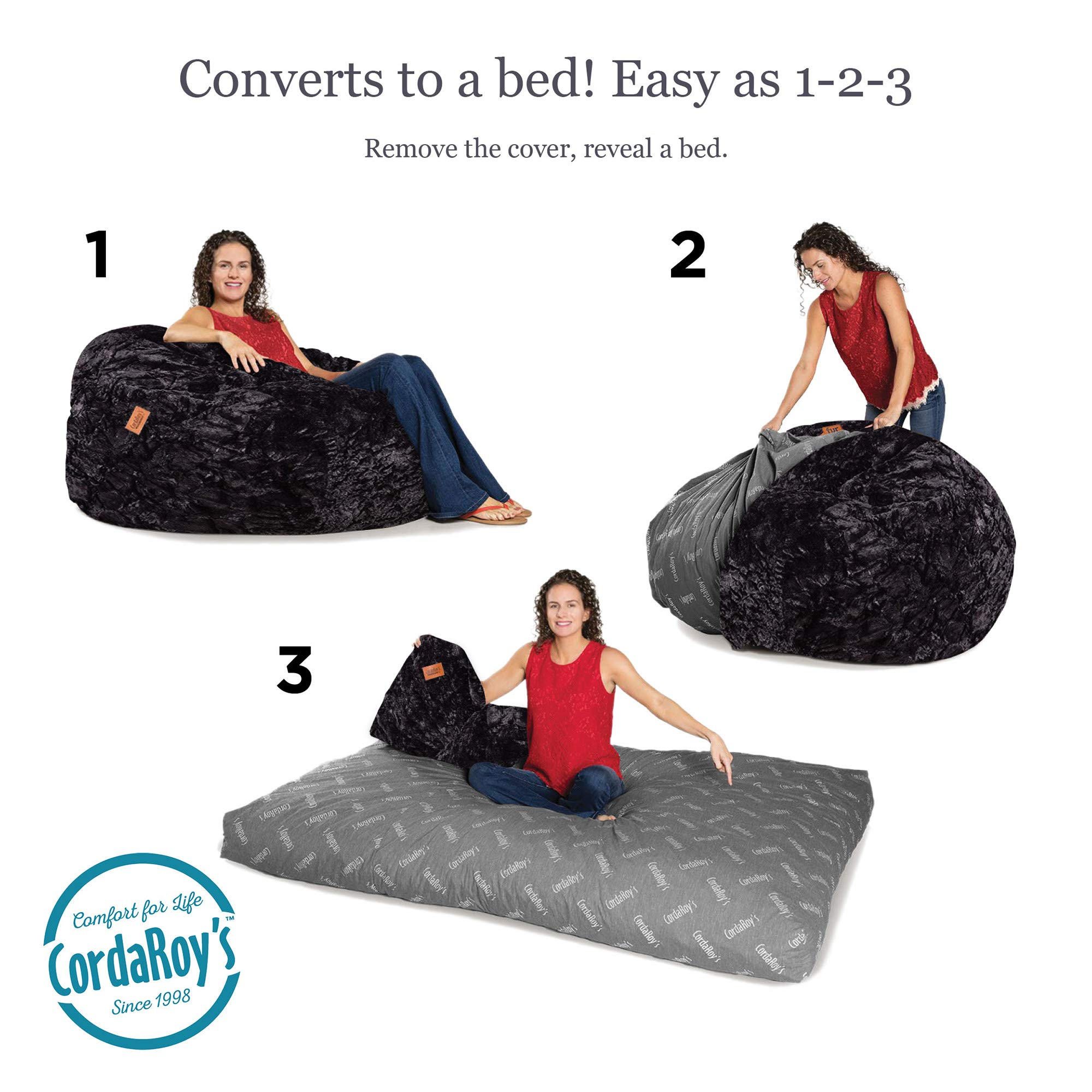 Faux Fur Bean Bag Chair