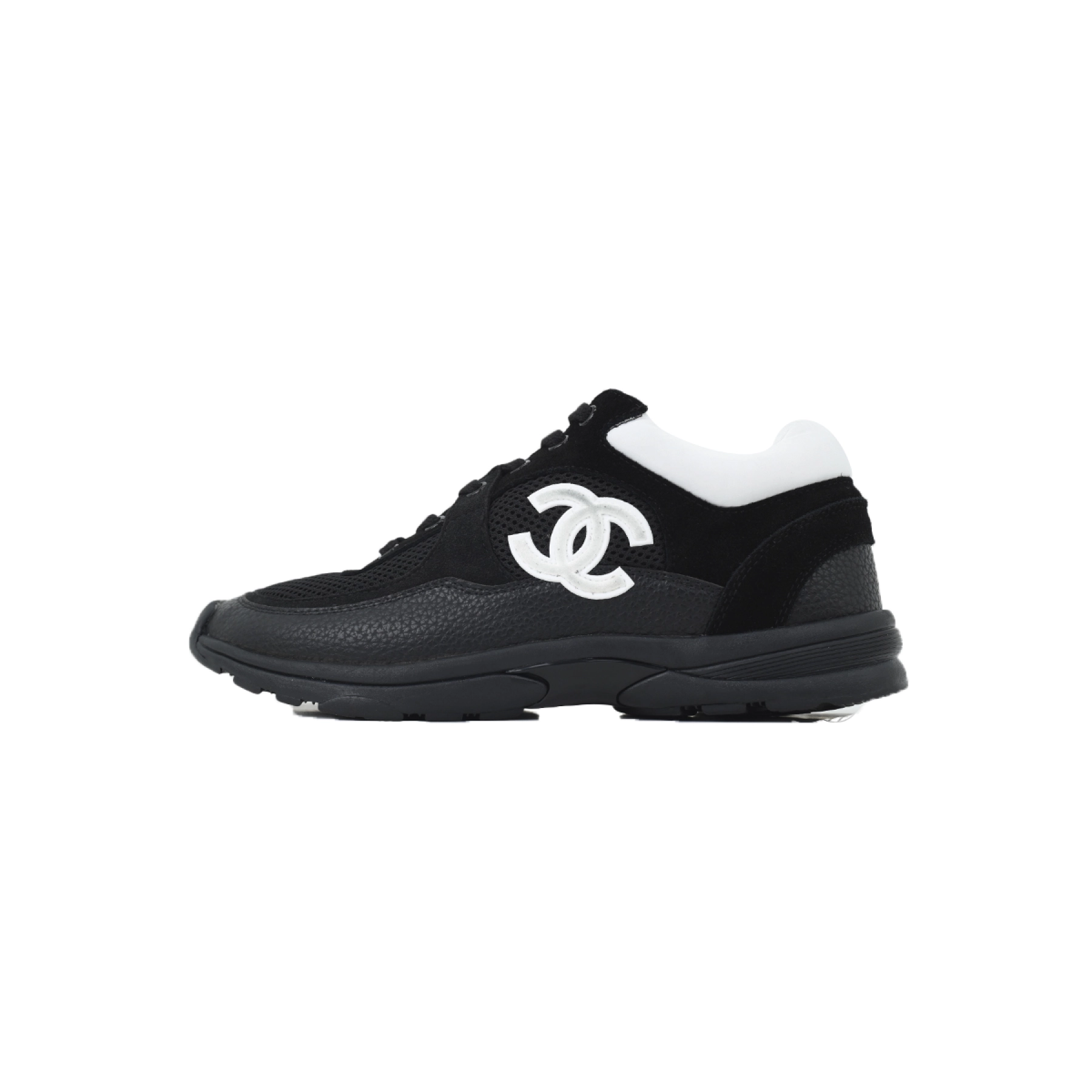 Chanel Low Top Trainer Black White