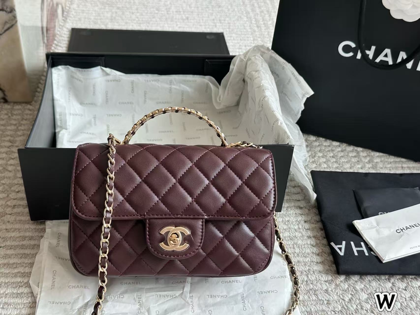 Chanel CF handle bag