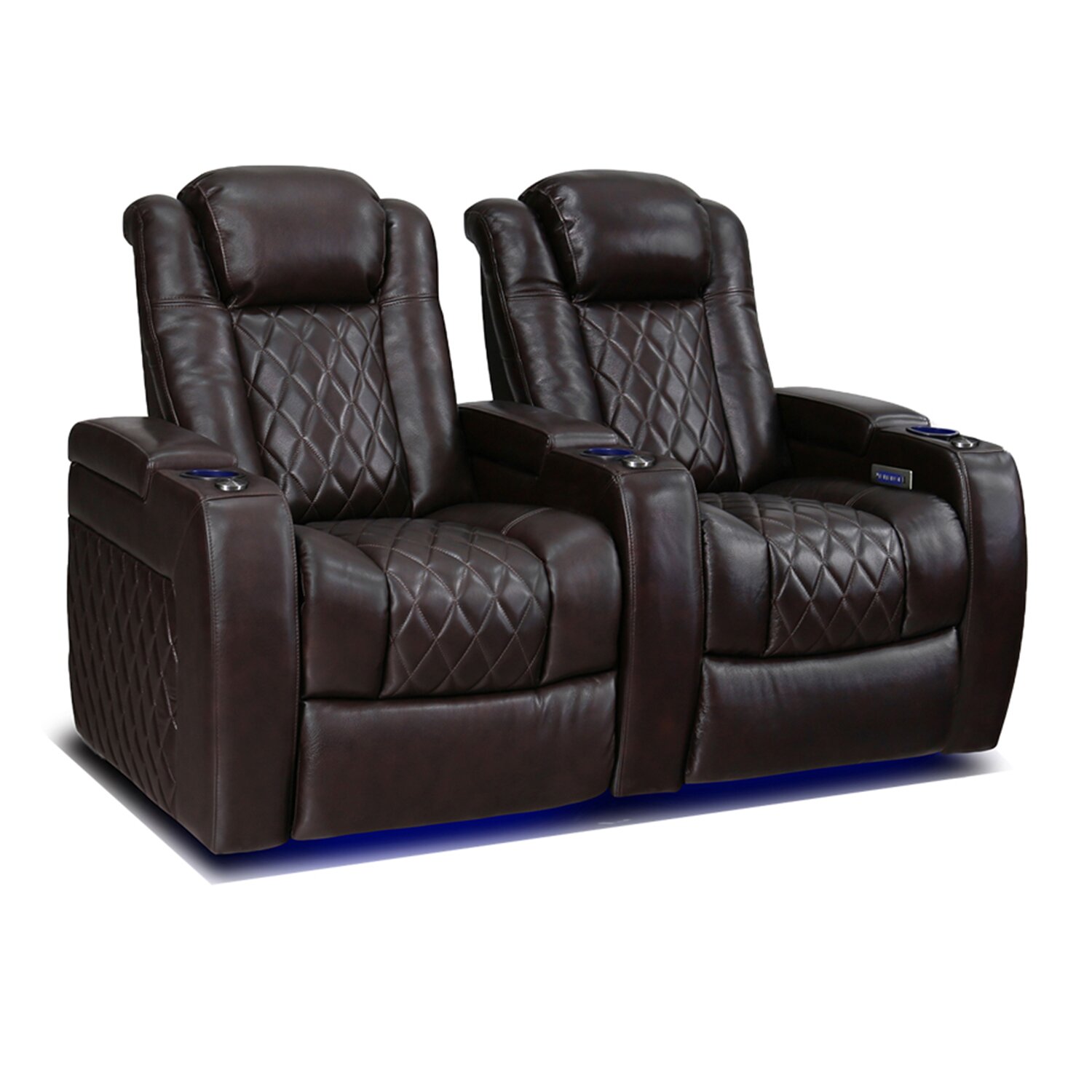 Tuscany 68.25'' Wide Genuine Leather Home Theater Seating with