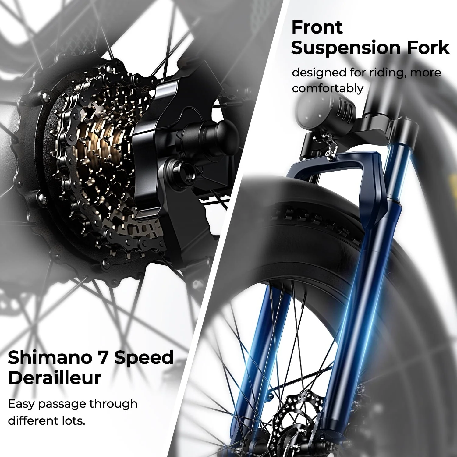 SOHAMO M3 26in Electric Mountain Bike, 750W, 48V 15Ah